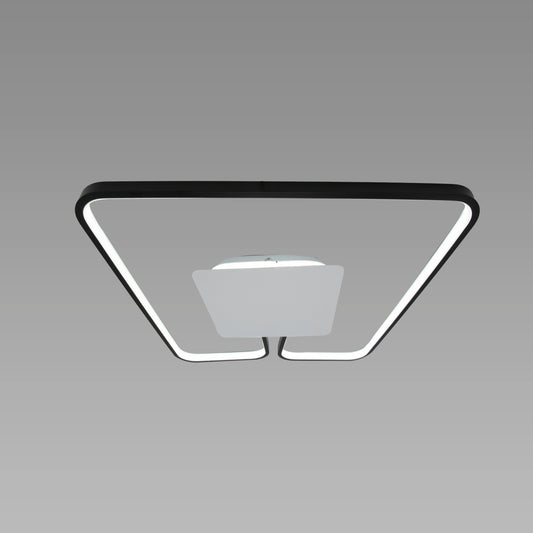 Lustra LED cu Telecomanda, 88W, Dimabila, Negru 602/500