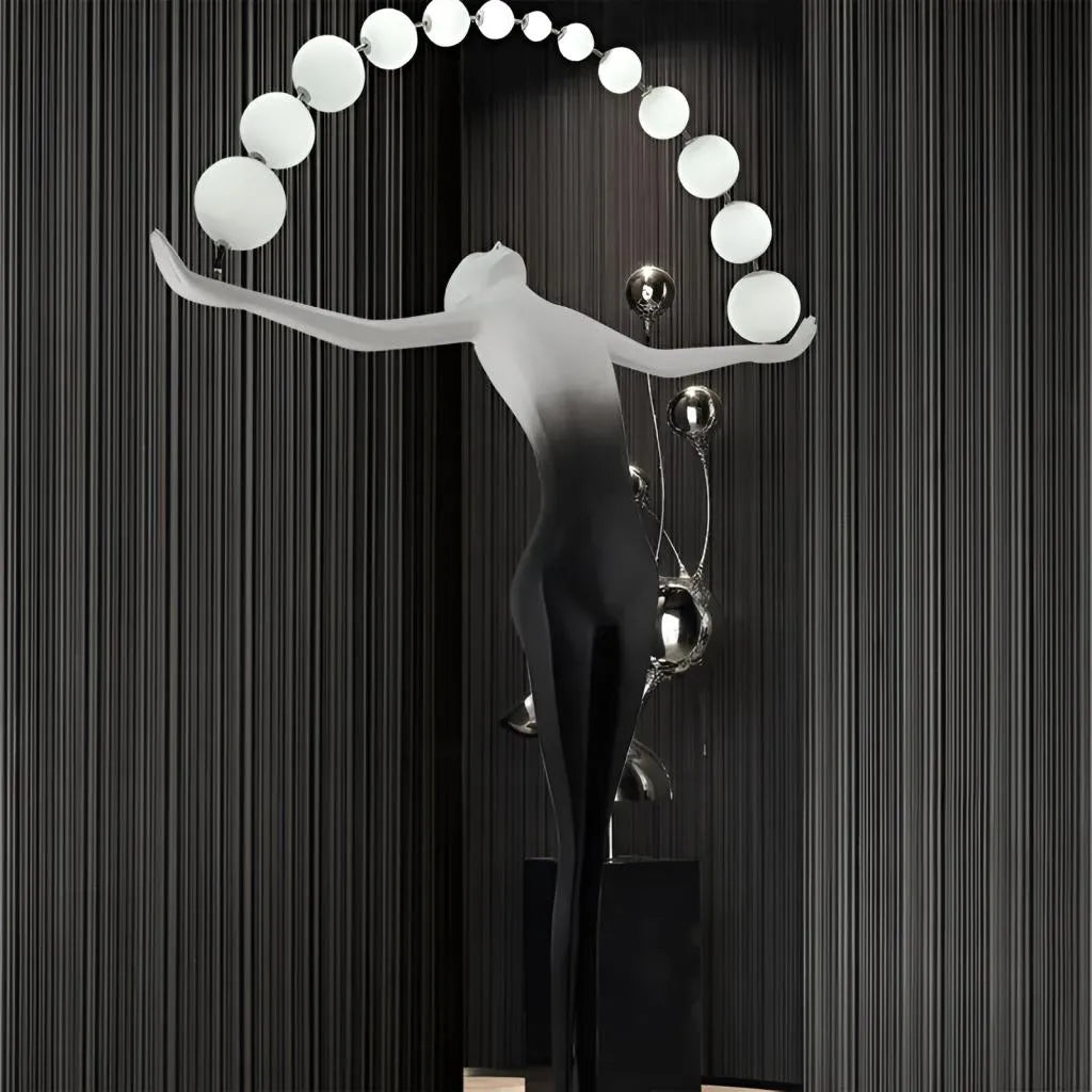 Lampadar Anatolio LED 24W 4000KMetal Negru Veioze & Lampadare Default Title Alessandro Design