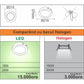 Spot LED 18W, IP.20, 6400K, SPN7719A