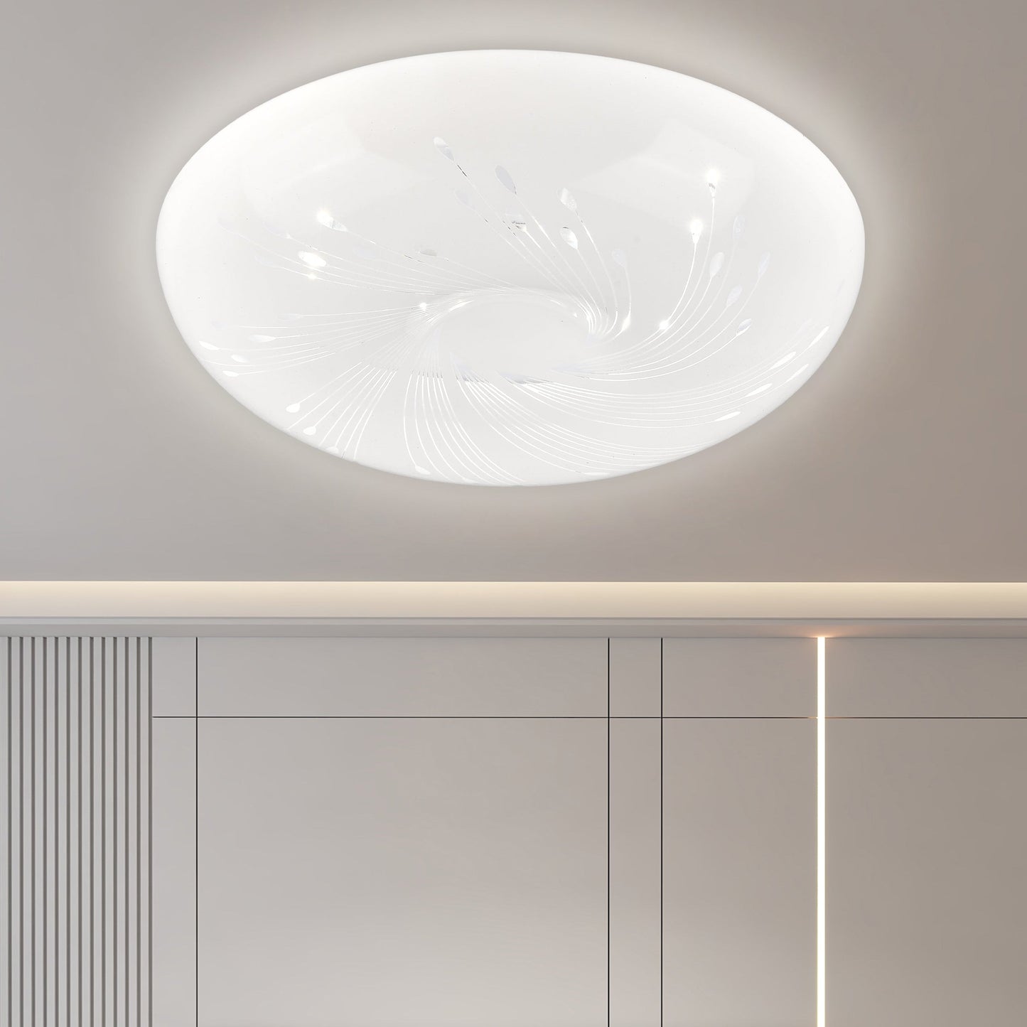Plafonieră LED 35 cm, 31W, 3000K / 4000K / 6000K, Alb, Metal si Acril Plafoniere LED Default Title Alessandro Design