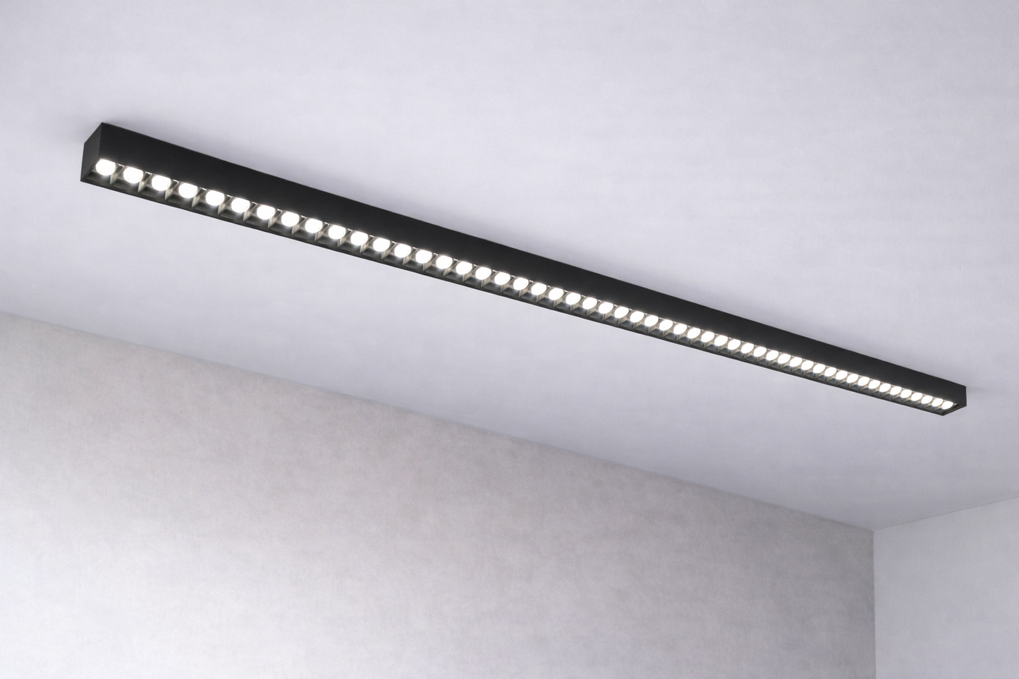 Proiector LED Liniar Aplicat Grilă 48W, Lumina Neutra 4000k, 45 surse, 1.2 metri Plafoniere LED Default Title Alessandro Design