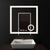 Oglinda LED Rectangulara 60x60cm Souverain MotionGlow Marcello Sistem Dezaburire Ceas & Termometru Lupa Cosmetica Dimabila