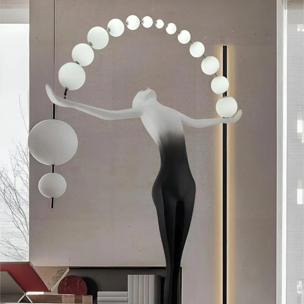 Lampadar Amato LED 24W 4000K Metal Negru Veioze & Lampadare Default Title Alessandro Design