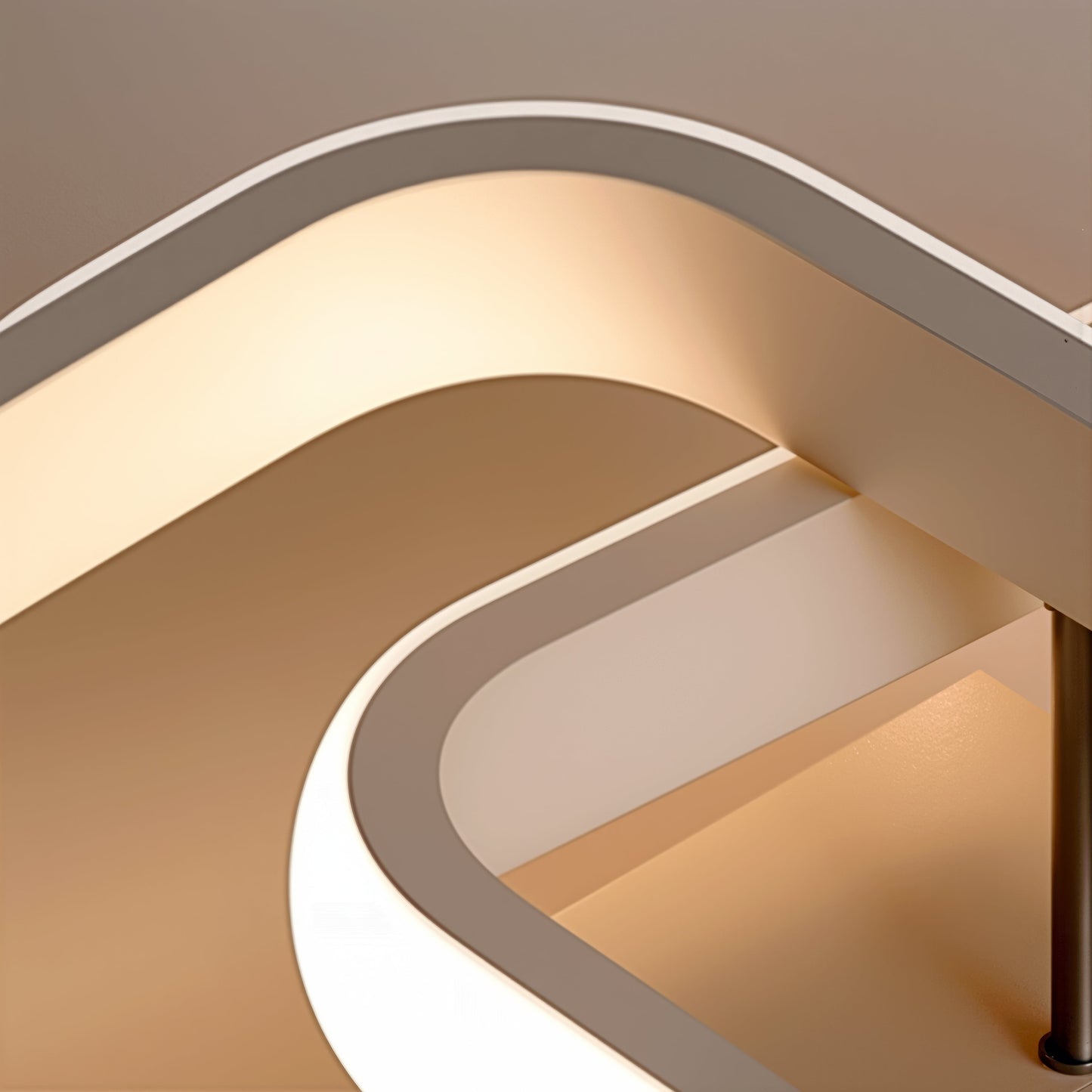 Lustra LED VERTEX Matrix, Romburi Suprapuse, Rame Metalice, 24W, 2 Romburi, Lumina Rece/Calda/Neutra 3000K/4000K/6000K, Alb