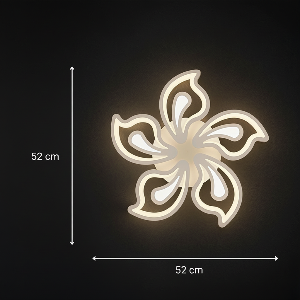 Lustra LED cu telecomanda LILY 86W, 5 Elemente, lumina Rece/Calda/Neutra, Dimabila, Alb Lustre LED cu Telecomanda Default Title Alessandro Design