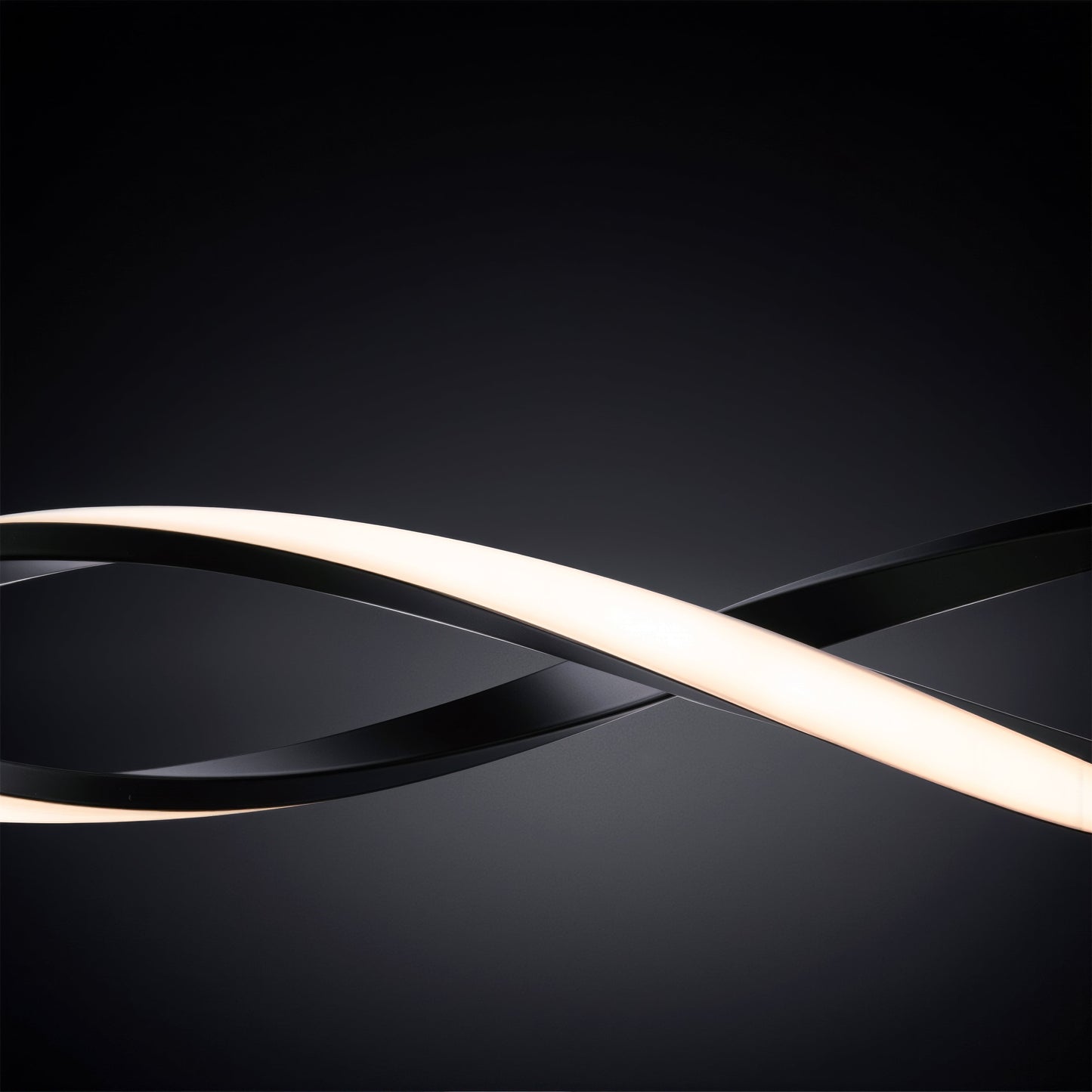 Lustra LED Suspendata cu Telecomanda, FLUX, 27W, 116cm, Lumina Rece/Calda/Neutra 3000K/4000K/6000K, Dimabila, Negru, Inaltime Reglabila, Metal si Silicon