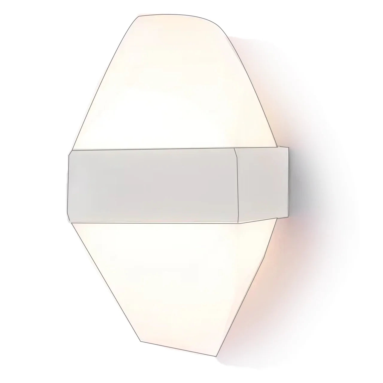 Aplica LED Exterior ICEBERG 10W Metal IP65 Alb Aplice de Exterior Default Title Alessandro Design