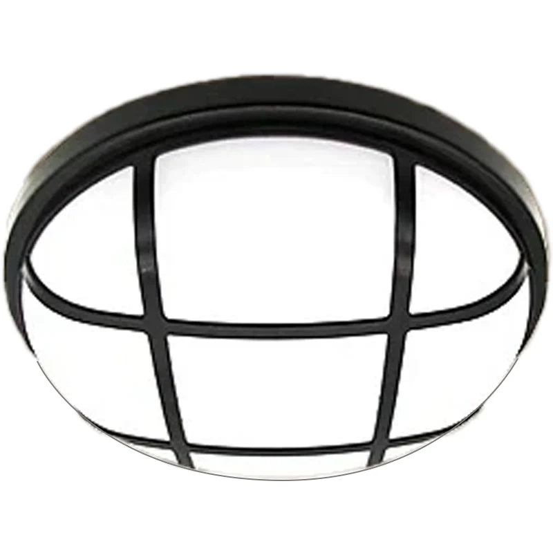 Aplica LED de Exterior AX311/218BK, Diametru 21.8cm, IP65, Lumina Calda