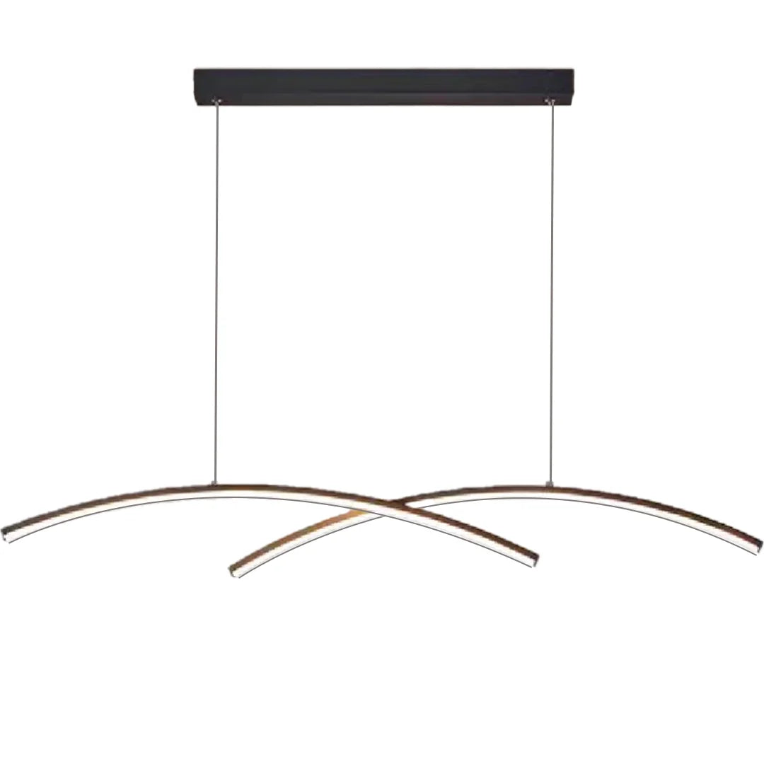 Lustra LED cu telecomanda FLUIRA, 52W, lumina Rece/Calda/Neutra, Dimabila, Negru Lustre LED cu Telecomanda Default Title Alessandro Design