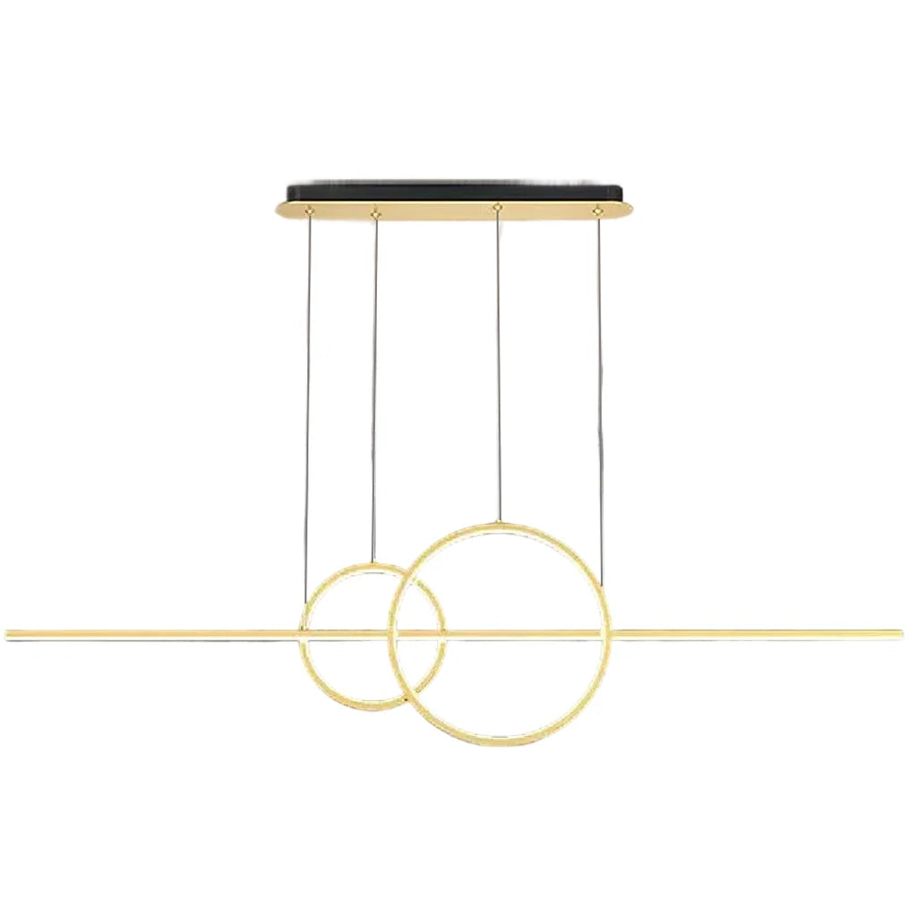 Lustra LED suspendata cu telecomanda CASSANDRA 40W, Liniara, lumina Rece/Calda/Neutra, Dimabila, Auriu, Inaltime Reglabila Lustre LED cu Telecomanda Default Title Alessandro Design