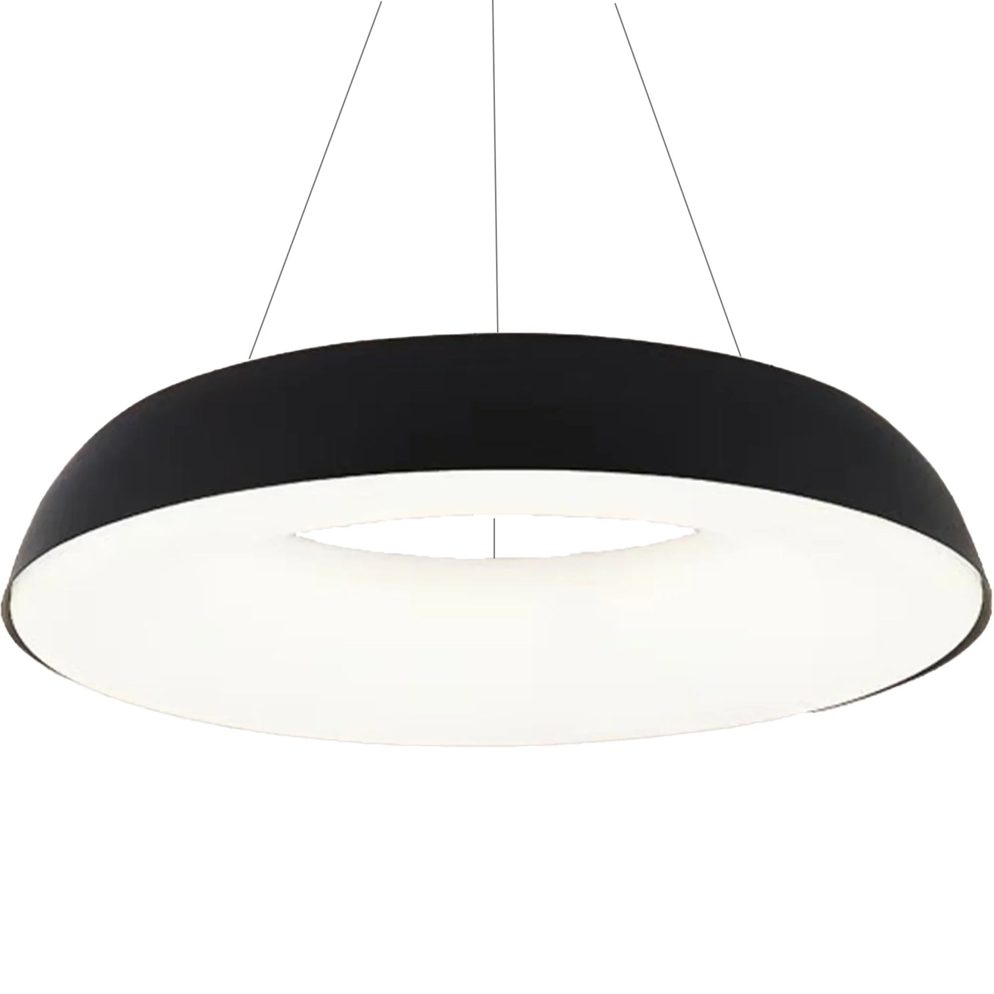 Lustra LED suspendata cu Telecomanda CHIARA, 73W, Lumina Rece/Calda/Neutra, Dimabila, Negru Lustre LED cu Telecomanda Default Title Alessandro Design