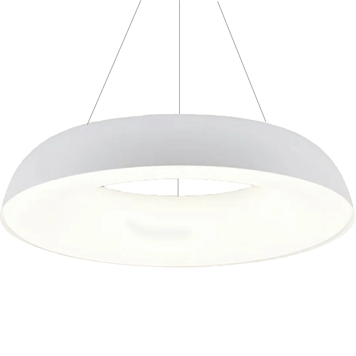 Lustra LED suspendata cu Telecomanda CHIARA, 73W, Lumina Rece/Calda/Neutra, Dimabila, Alb Lustre LED cu Telecomanda Default Title Alessandro Design