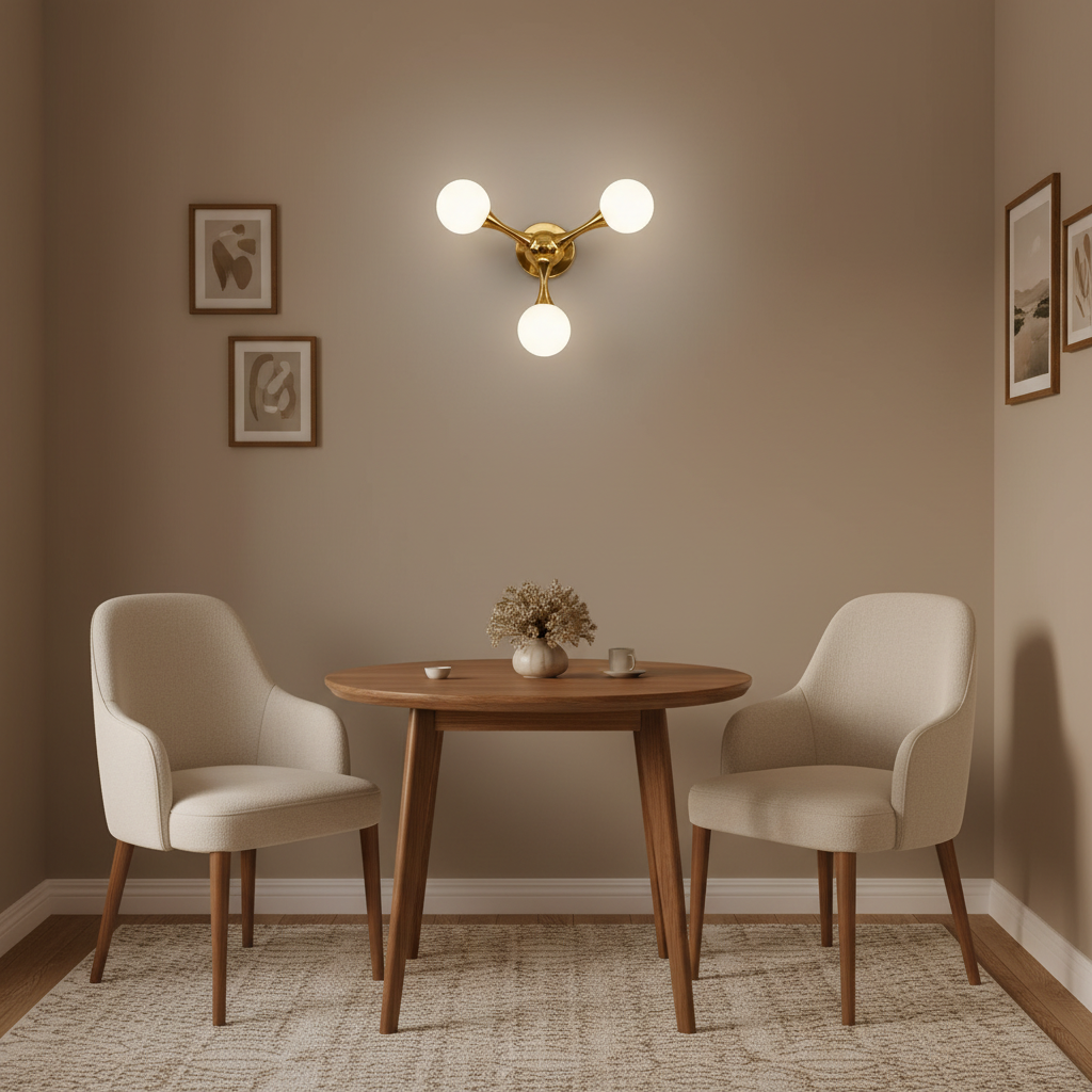 Aplica Decorativa ELEKTRA, 40x28cm, 3xG9, Metal si Sticla, Auriu