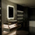 Oglinda LED Rectangulara 60x80cm Pugliesi Senzor MotionGlow Marcello Sistem Dezaburire Ceas & Termometru Dimabila