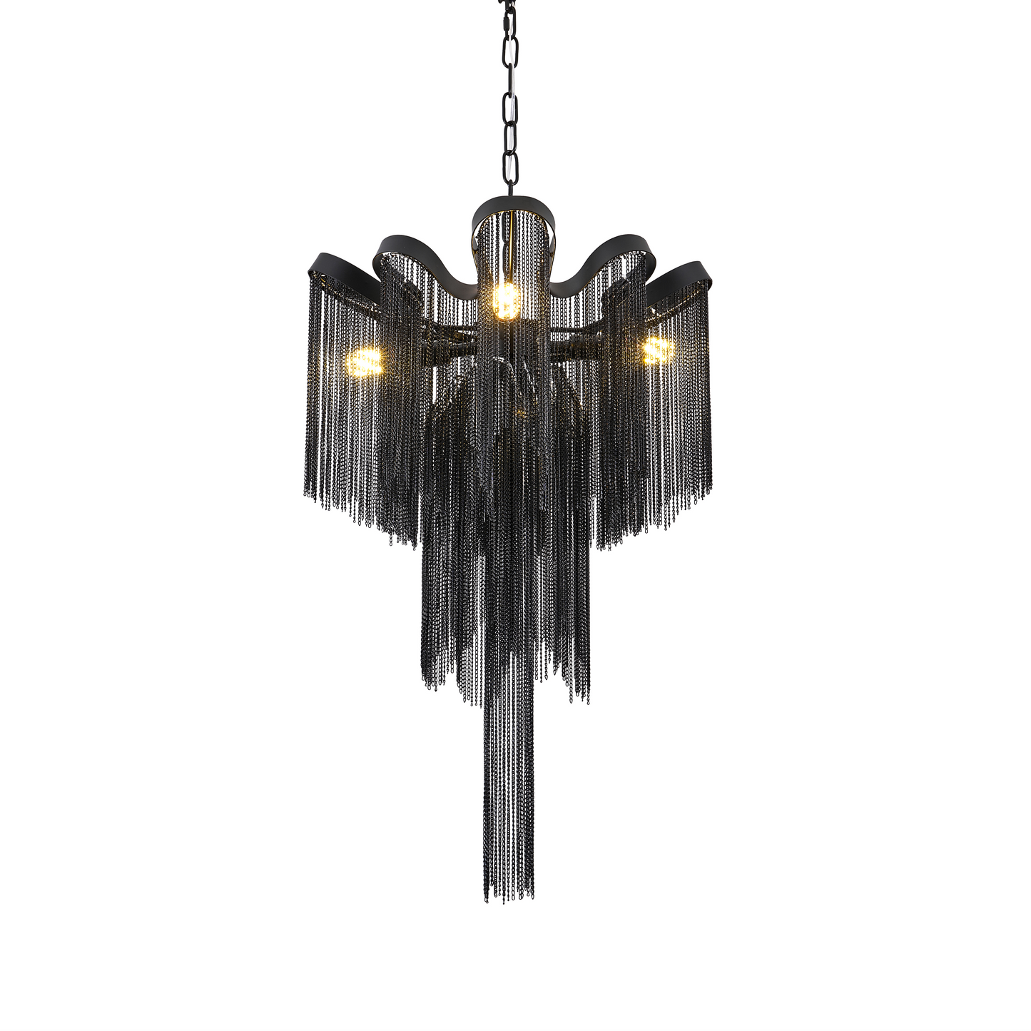 Candelabru Aurora, 4xE14, Diametru 43 cm, Inaltime 68 cm, Negru, Metal Candelabre Moderne Default Title Alessandro Design