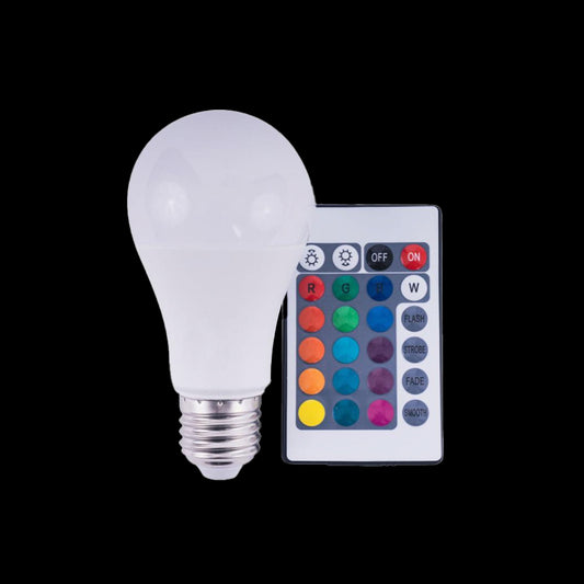 Bec LED cu Telecomanda, E27, 12W, 6500K, RGB BEC/12W/RGB