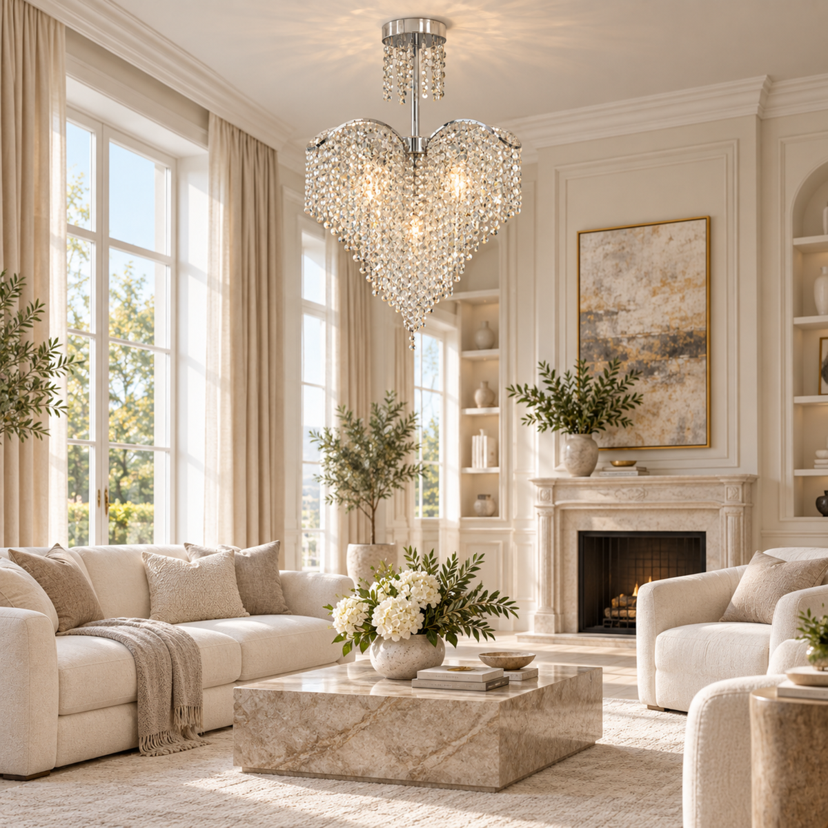 Candelabru Cristal Ander CC730-4CH, în ambient 1