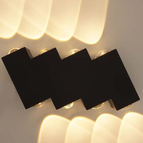 Aplica LED AX232, Exterior, 8 Surse, 8W, Negru, 3000K Aplice de Exterior Default Title Alessandro Design