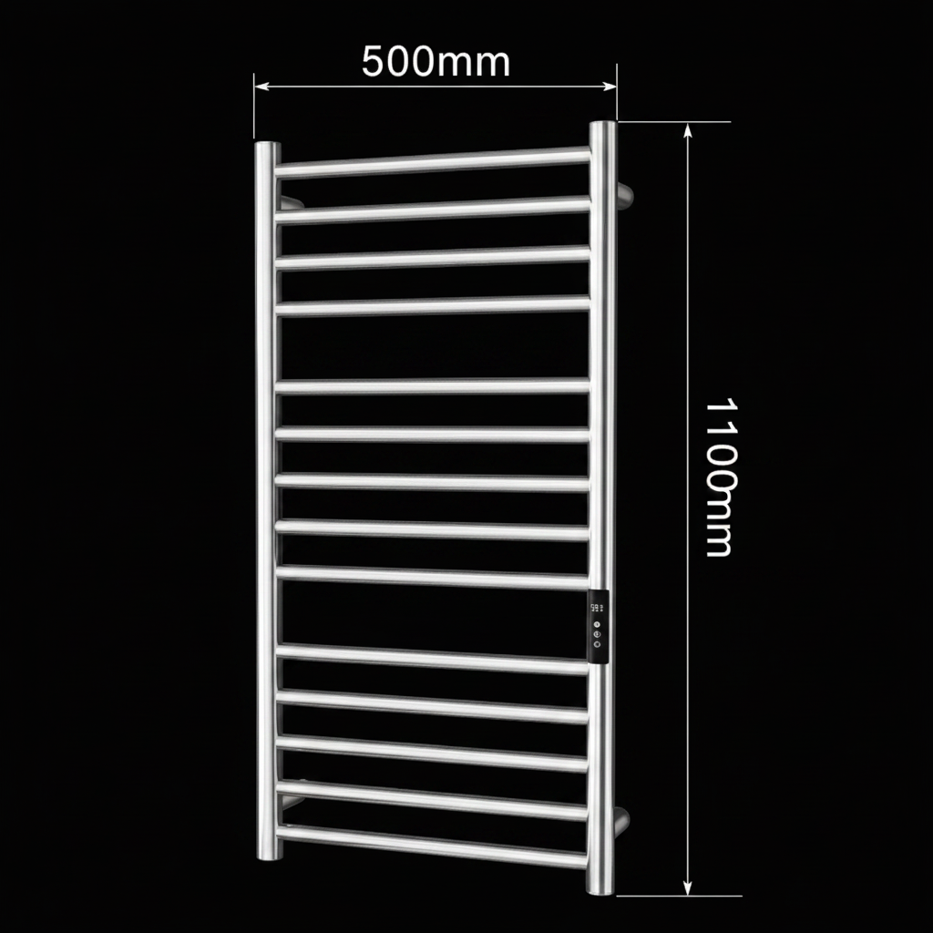 Calorifer Electric pentru Prosoape, 240W, Metal, Argintiu