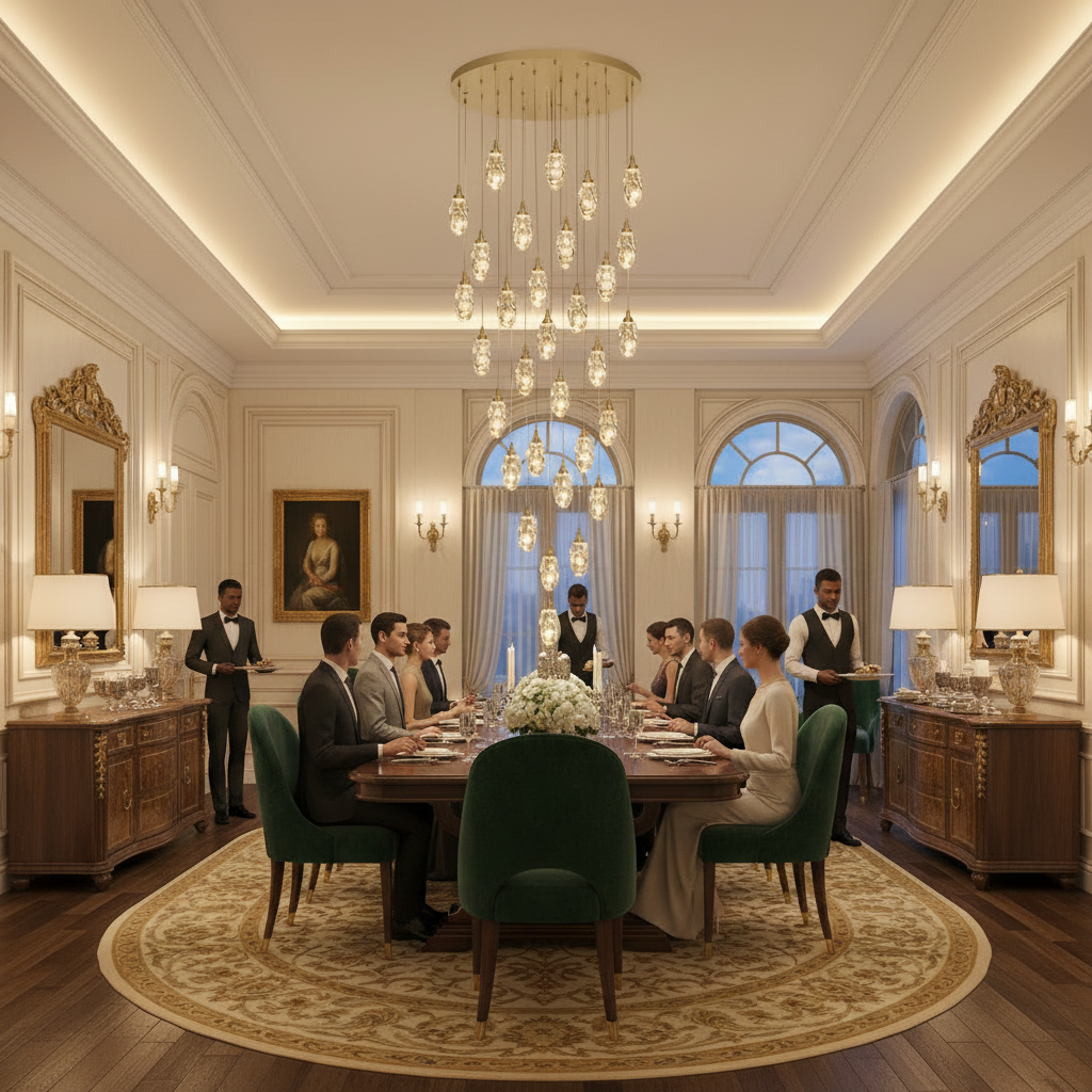 Candelabru Cristal AROHA LED cu Telecomanda, Suspendat, 30 Surse, 90W, Lumina Calda/Neutra/Rece, Diametru 60cm, Inaltime Reglabila, Auriu, Metal si Cristal