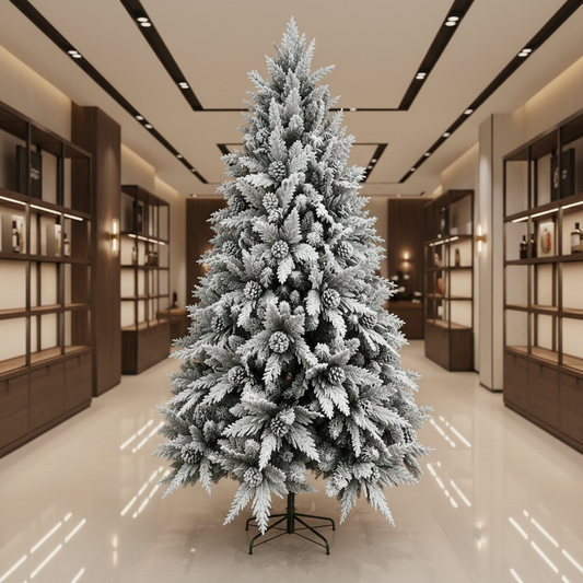 Decorațiune Brad Artificial GLEIS, 180 cm, 790 vârfuri, Suport Metalic, Verde
