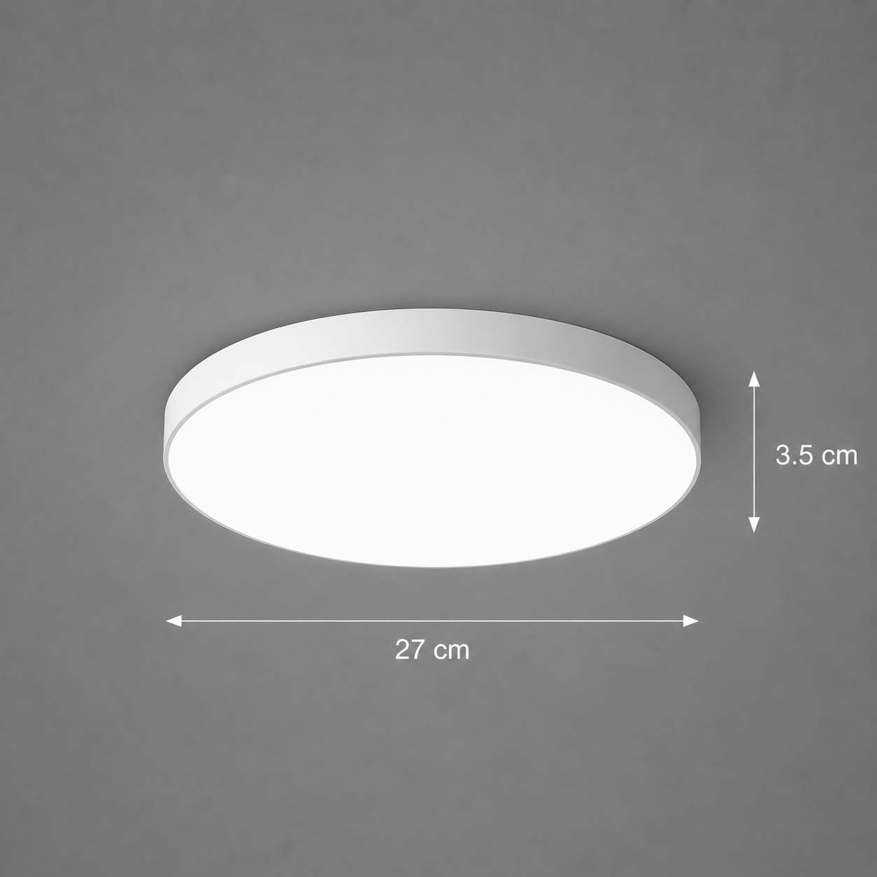 Plafoniera LED SOLIS 27cm 20W Lumina Rece, Alb