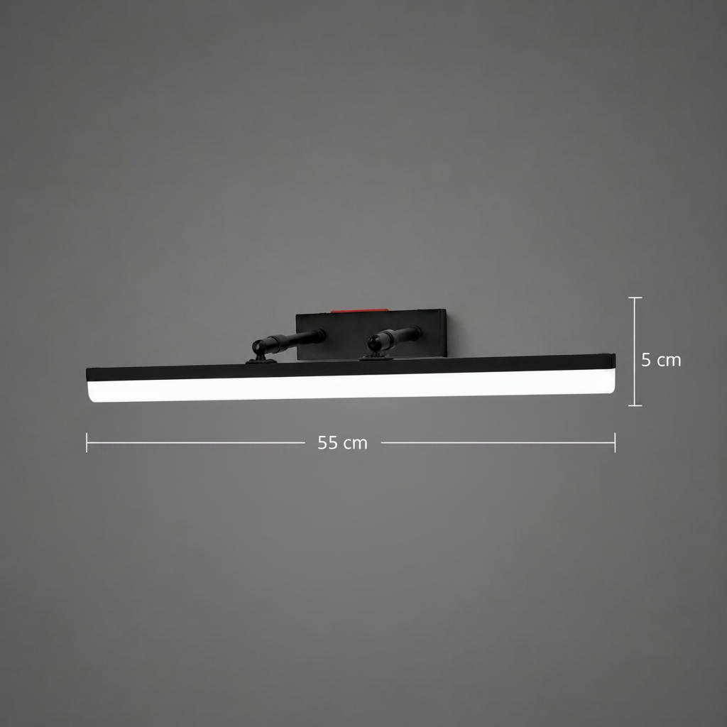 Aplica LED, MALAWI, 6W, liniara, lumina Calda/Neutra/Rece, Negru