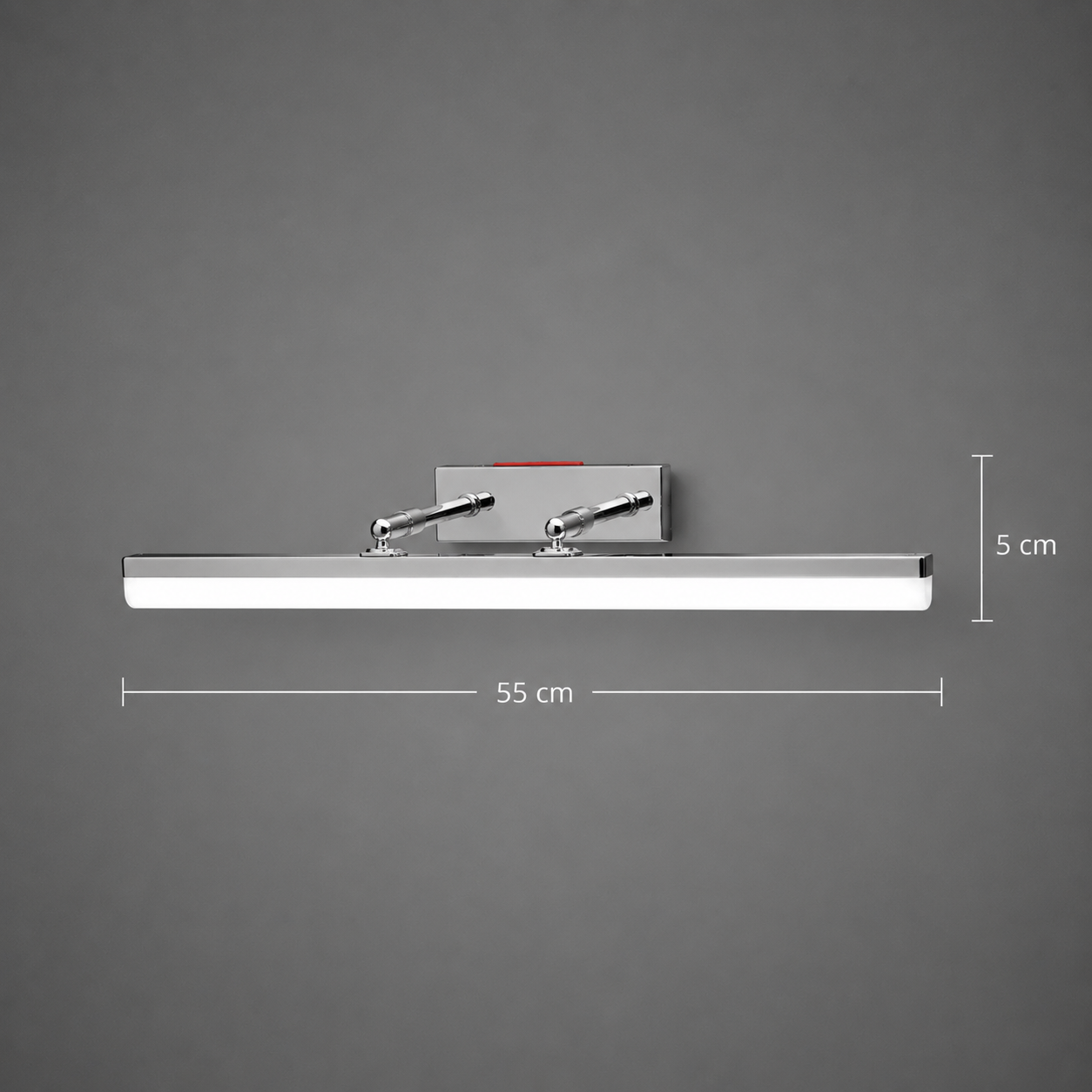 Aplica LED BALATON, 10W, liniara, lumina Calda/ Neutra/ Rece, Crom Lucios