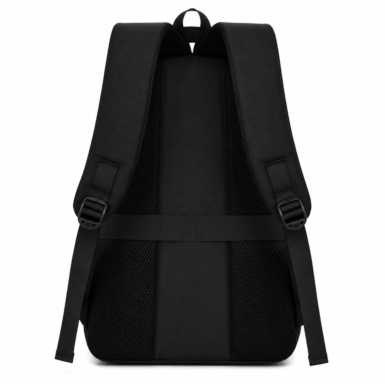 Rucsac Travel Business SHEKI, 47x32x14 cm, Oxford, Negru si Albastru