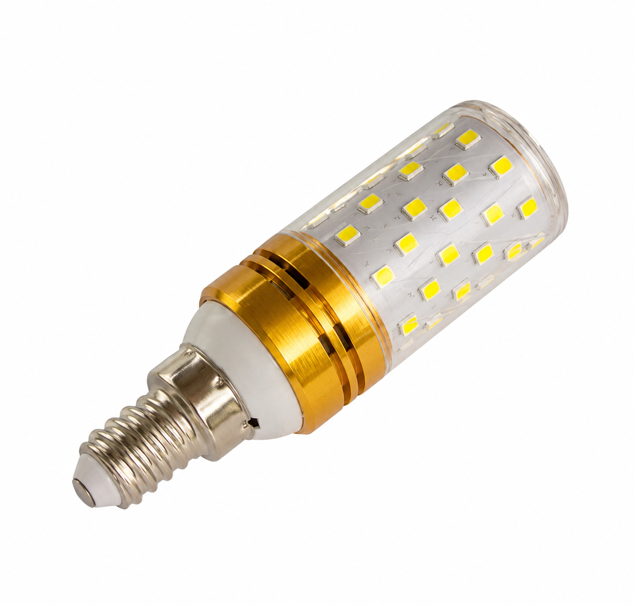 Bec E14 LED, 12W, Auriu, Lumina Calda/Neutra/Rece, 3000K/4000K/6000K