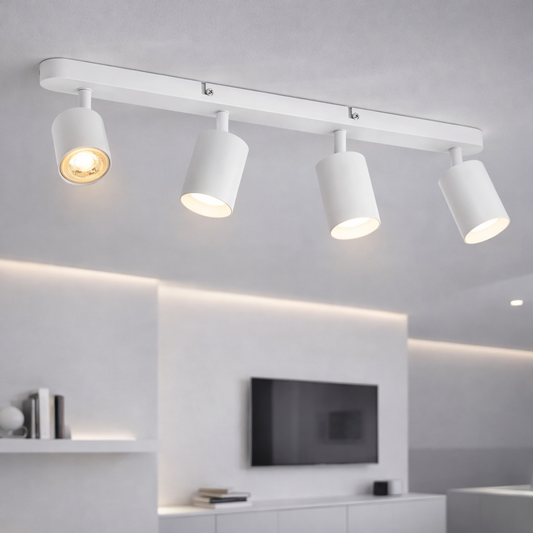 Lustra Joom cu Proiector Liniar 4XGU10 Alb