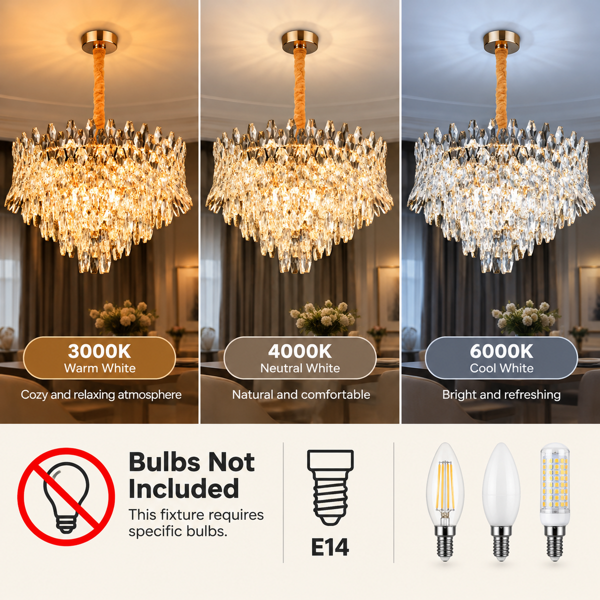 Candelabru Cristal MONARCH Magno 12xE14, Diametru 60cm, Inaltime 40cm, Auriu Lucios, Inaltime Reglabila, Design Elegant