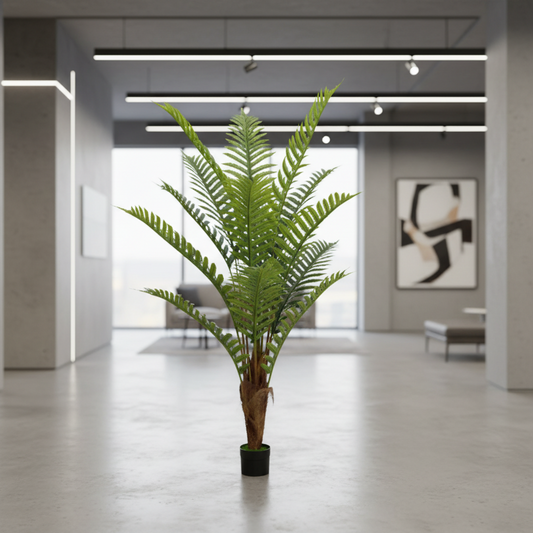 Copac Artificial Tip Palmier Regal, 200 cm, 15 frunze, Verde
