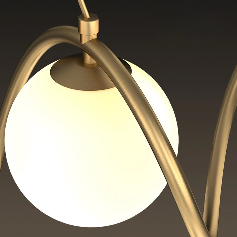 Lustra LOFT Atrium, 3x G9, Alb Auriu, Metal, Inaltime Reglabila Lustre Moderne Default Title Alessandro Design