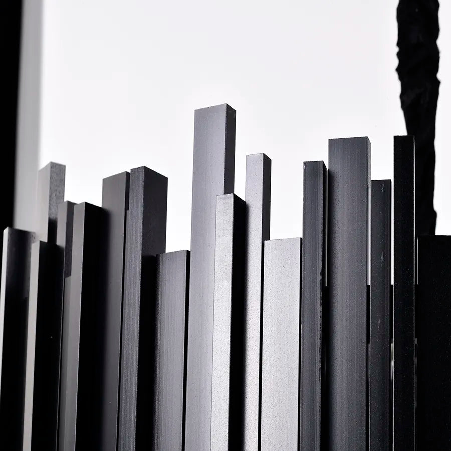 Candelabru Cristal BLOIS Petito 3xE14, Diametru 30cm, Negru, Inaltime Reglabila