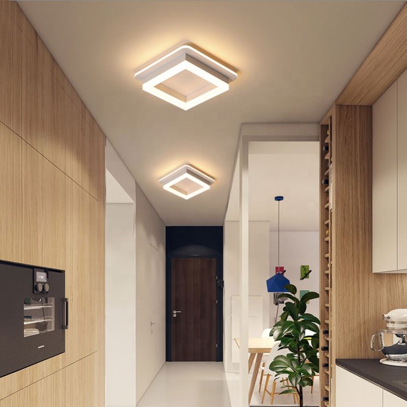 Lustra LED MODERNA 26W, Dimensiune 19.5x19.5, Patrata, lumina Rece/Calda/Neutra, Alb