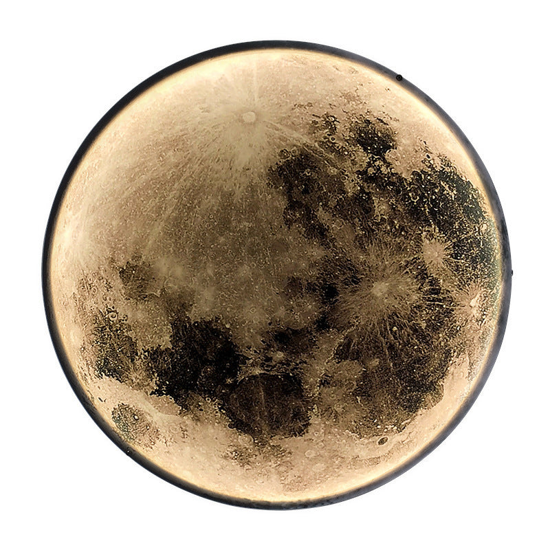 Aplica LED Decorativa cu Telecomanda, Luna 34W Diametru 50CM Lumina Calda Neutra Rece 3000/4000/6000K
