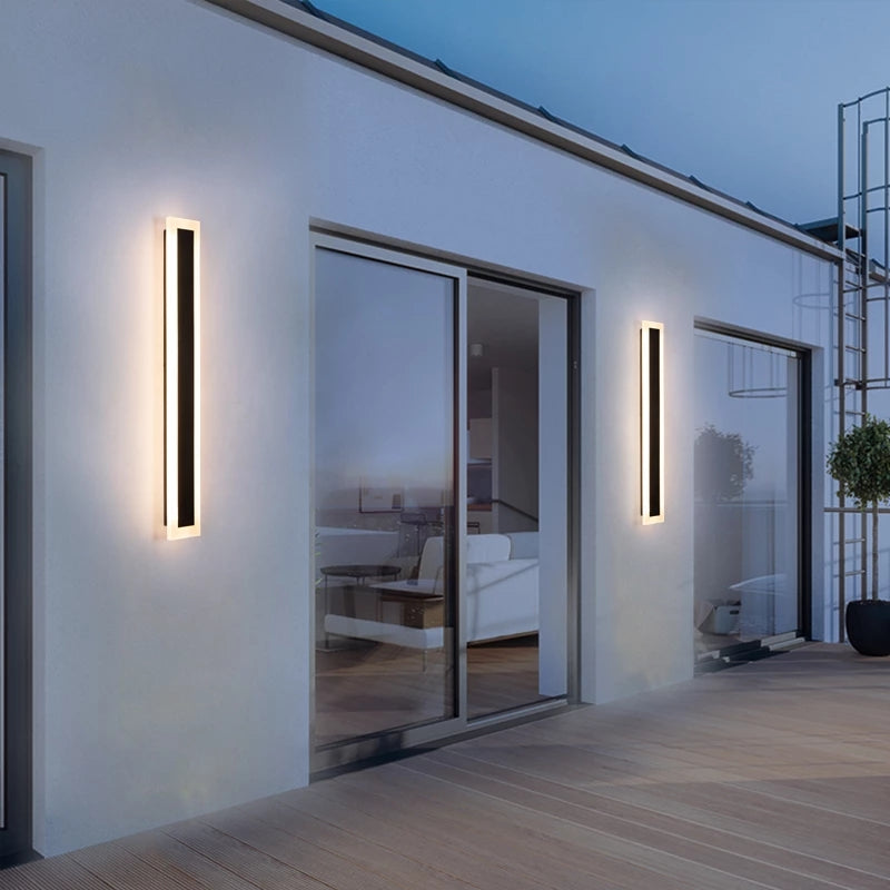 Aplica LED de Exterior Mack, Lungime 30cm, 4W, IP65, Metal, Liniar, Negru Aplice de Exterior Default Title Alessandro Design