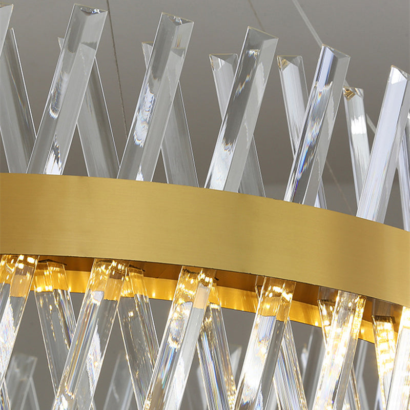 Candelabru LED CASERTA Magno cu Telecomandă, 68W, Dimabil, 3000K/4000K/6000K,Diametru 60cm, Auriu Candelabre Cristal Default Title Alessandro Design