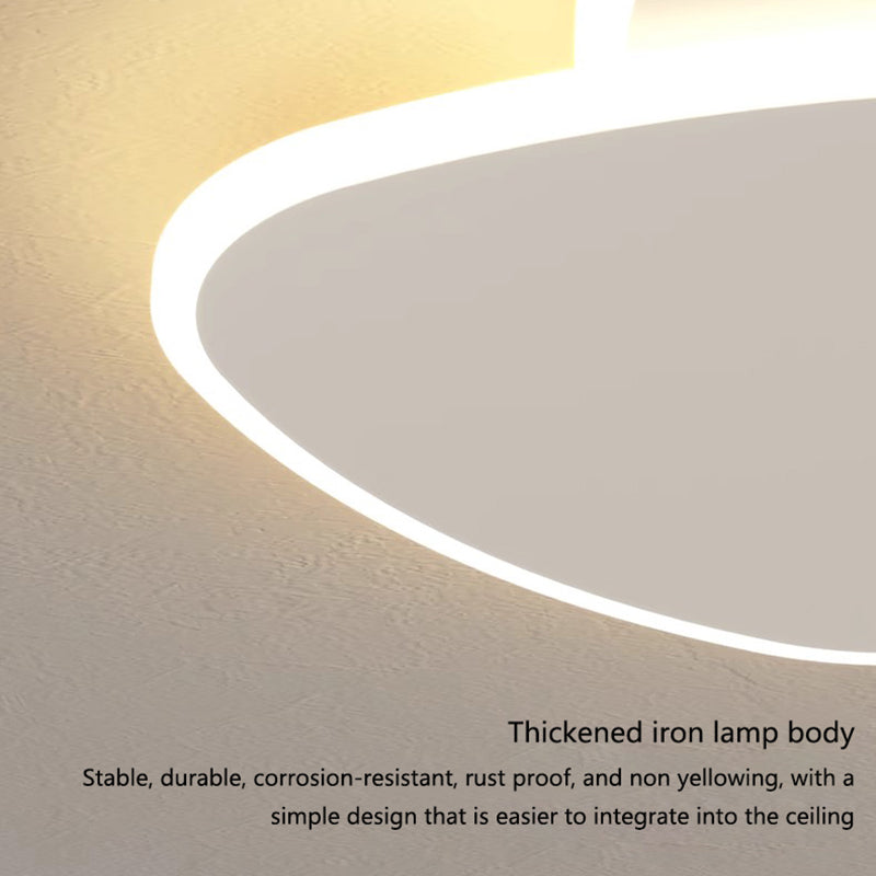 Lustra LED cu telecomanda FUTURA LUMINA 66W, Ovala, lumina Rece/Calda/Neutra, Dimabila, Alb