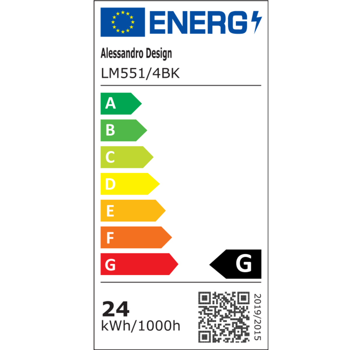 Lustra LED Suspendata LM551/4BK, 24W, Lumina 3000/4000/6000K, Negru, Inaltime Reglabila Lustre Moderne Default Title Alessandro Design