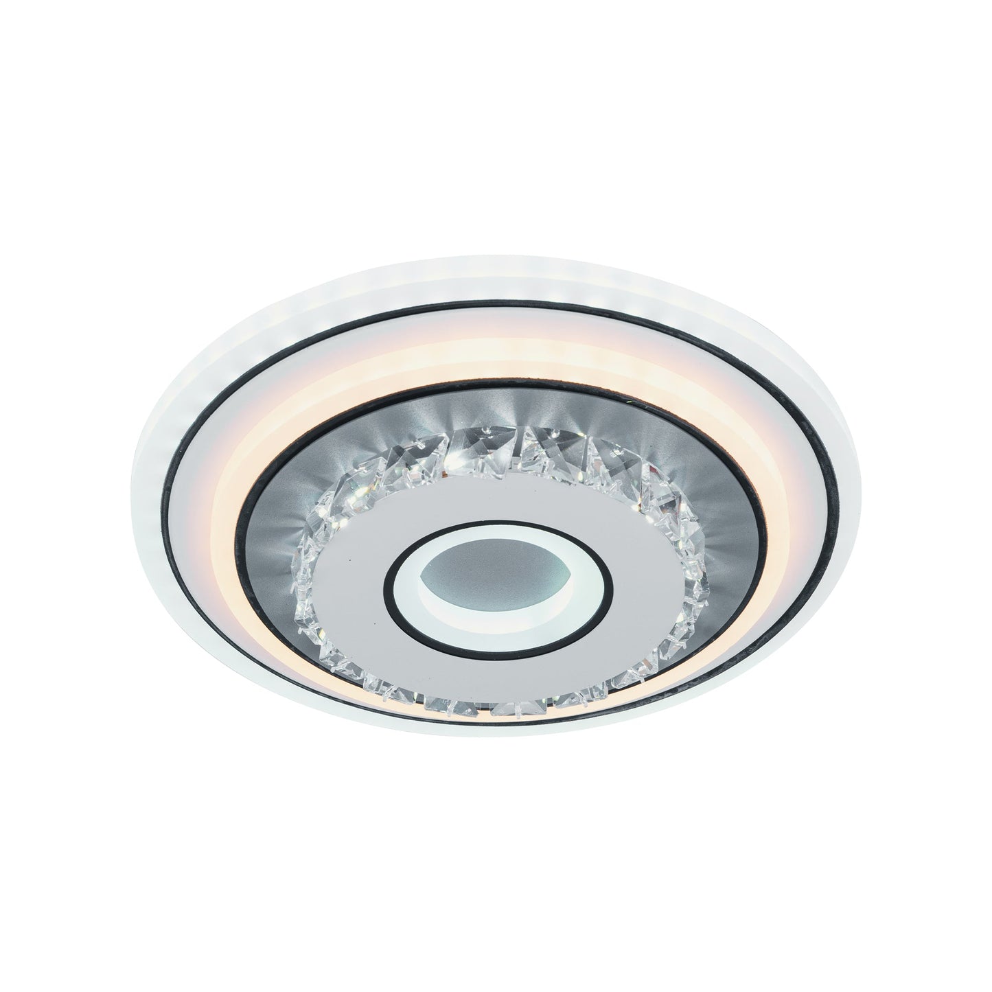 Lustra LED cu cristal MITA 28W, Diametru 20cm, Rotunda, lumina Rece/Calda/Neutra, Alb Lustre LED Default Title Alessandro Design