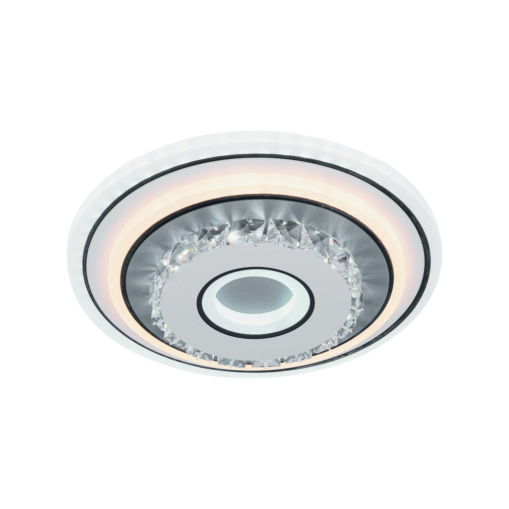 Lustra LED cu cristal MITA 28W, Diametru 20cm, Rotunda, lumina Rece/Calda/Neutra, Alb Lustre LED Default Title Alessandro Design