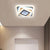 Lustra LED NEXA Patrat 3D, 36W, Alb, Lumina Rece/Calda/Neutra