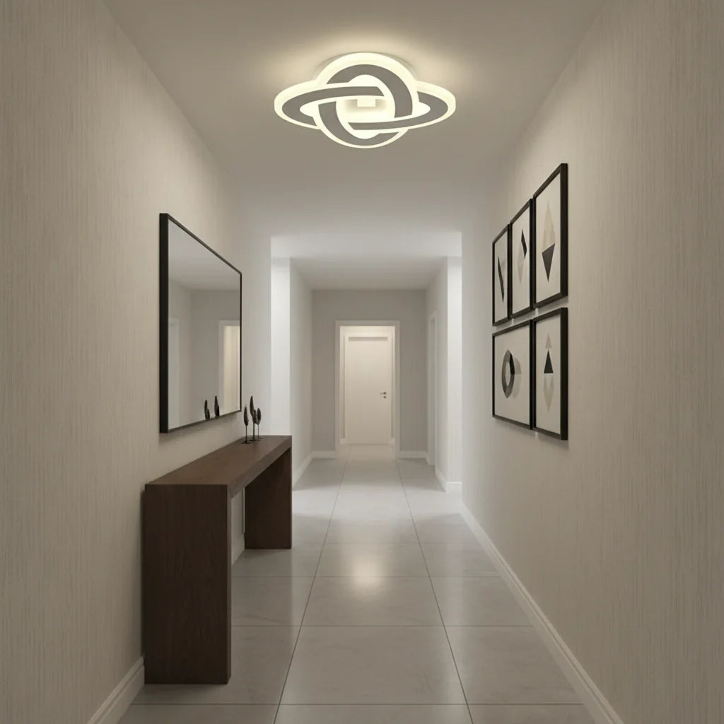Lustra LED CRINELLA 45W, Diametru 23cm, lumina Rece/Calda/Neutra, Alb Lustra LED Default Title Alessandro Design