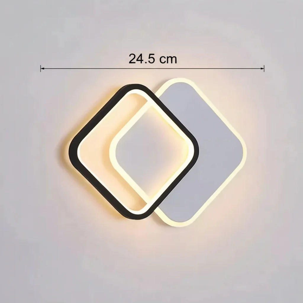 Lustra LED MARCELO 30W, lumina Rece/Calda/Neutra Alb Negru