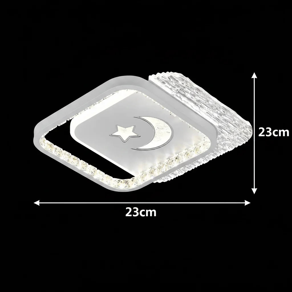 Lustra LED PERU 38W, 2 Patrate, lumina Rece/Calda/Neutra, Alb Lustre LED Default Title Alessandro Design