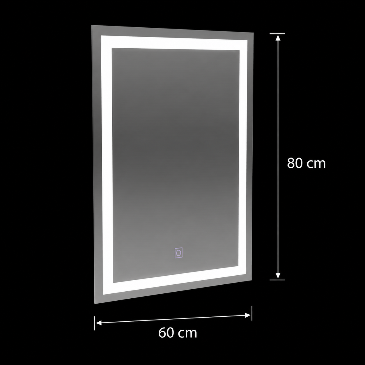 Oglinda LED Rectangulara, 60x80cm, FRAME Basic Touch