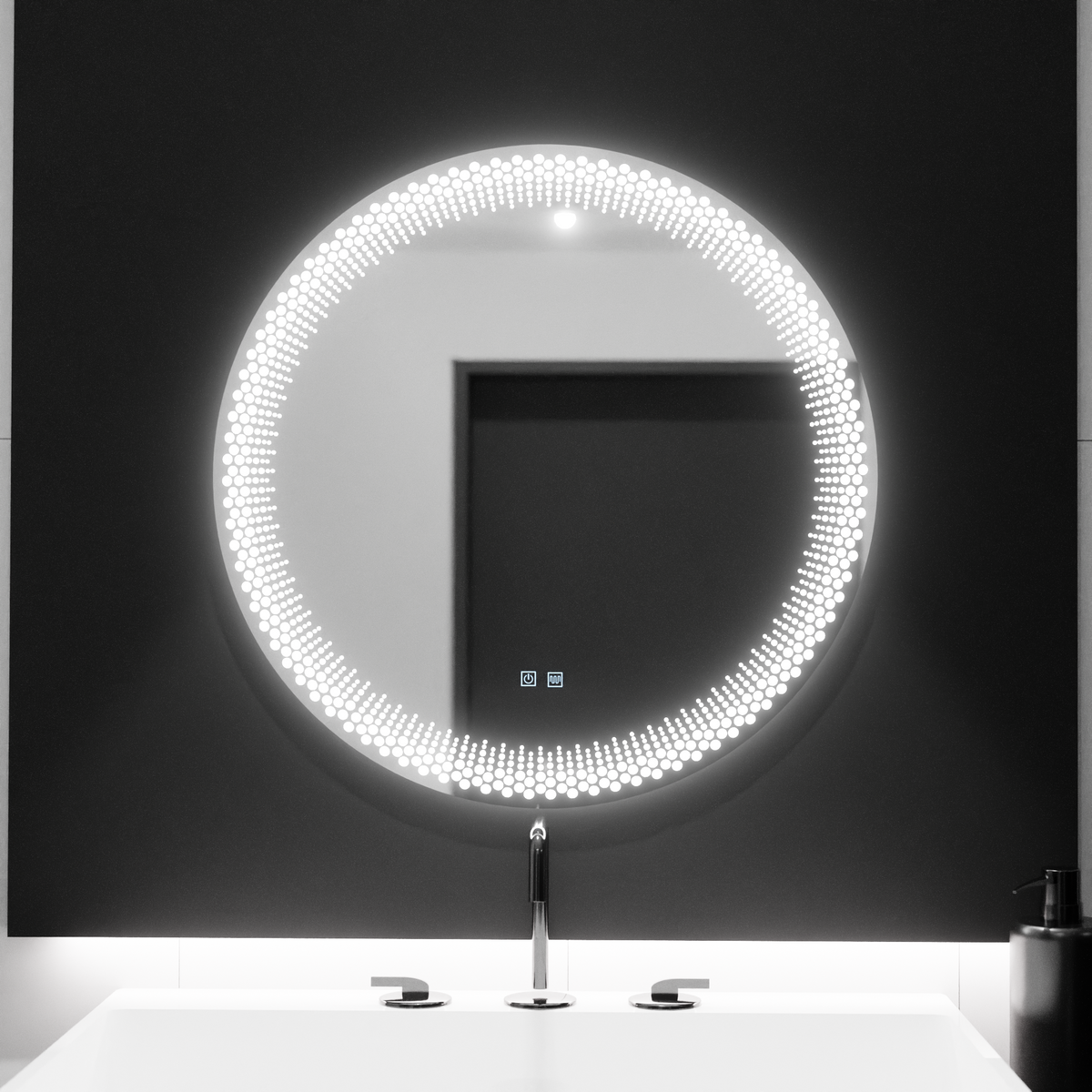 Oglinda LED Rotunda 60cm, Stellaire Touch, Sistem Dezaburire, Dimabila Oglinzi Korman E Default Title Alessandro Design