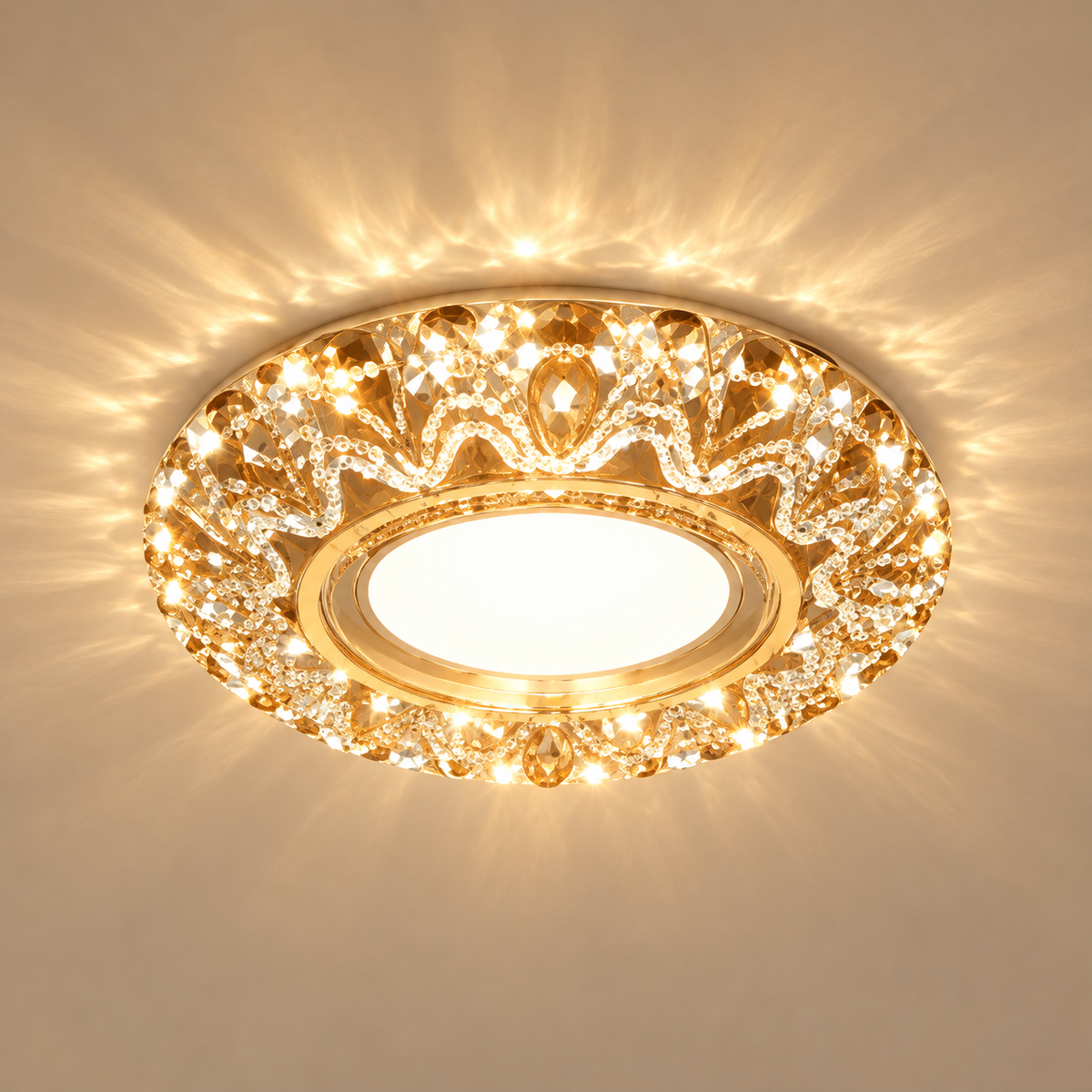 Spot LED ORBITA, 5W, Rotund, Lumina Rece / Calda, Bronz Antichizat, Rasina si Sticla
